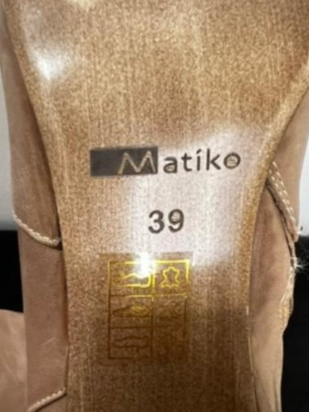Matiko Lakota Over-The-Knee Boots in Tan Leather – Size 9 / 39 Euro - NEW - Picture 12 of 12